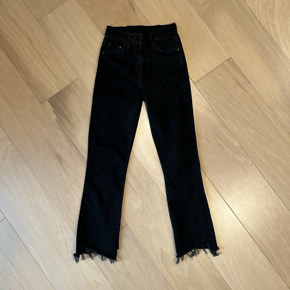 Mother The Insider Crop Two Step Fray in Not Guilty Jean Women's 25x25